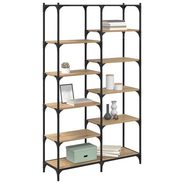 vidaXL Reg&aacute;l na knihy dub artisan 100 x 32 x 170 cm Kompozitn&eacute; drevo