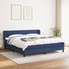 vidaXL Posteľn&yacute; r&aacute;m boxspring s matracom modr&yacute; 160x200 cm l&aacute;tka