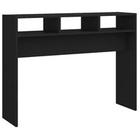 vidaXL Konzolový stolík čierny 105x30x80 cm drevotrieska