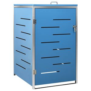 vidaXL Ohrada na 1 odpadkov&yacute; k&ocirc;&scaron; 69x77,5x115 cm nehrdzavej&uacute;ca oceľ