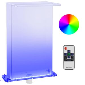vidaXL Baz&eacute;nov&aacute; font&aacute;na s RGB LED di&oacute;dami akrylov&aacute; 51 cm