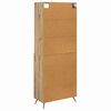 vidaXL Highboard Remeseln&yacute; dub 69,5 x 34 x 180 cm Kompozitn&eacute; drevo