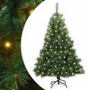 vidaXL Umel&yacute; vianočn&yacute; stromček s 150 LED-i Zelen&aacute; 120 cm PE a PVC