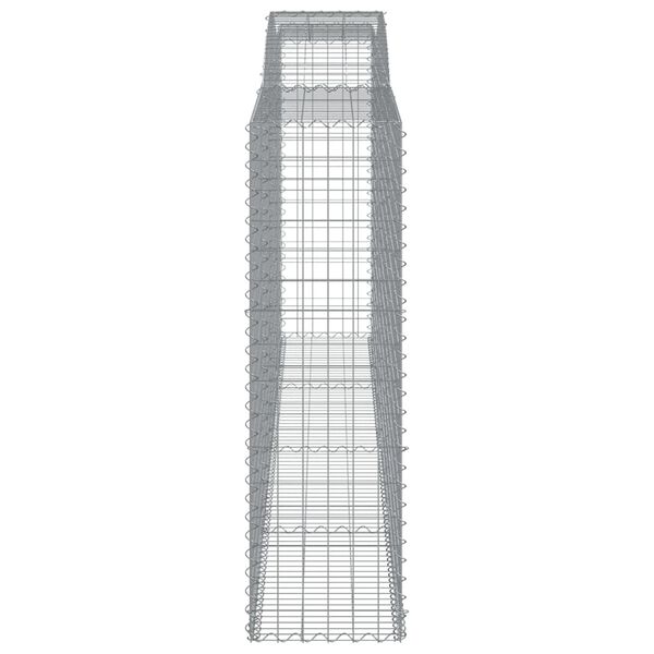 vidaXL Oblúkový gabionový kôš 400x50x160/180 cm pozinkované železo