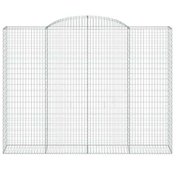 vidaXL Oblúkový gabionový kôš 12ks 300x50x220/240cm pozinkované železo