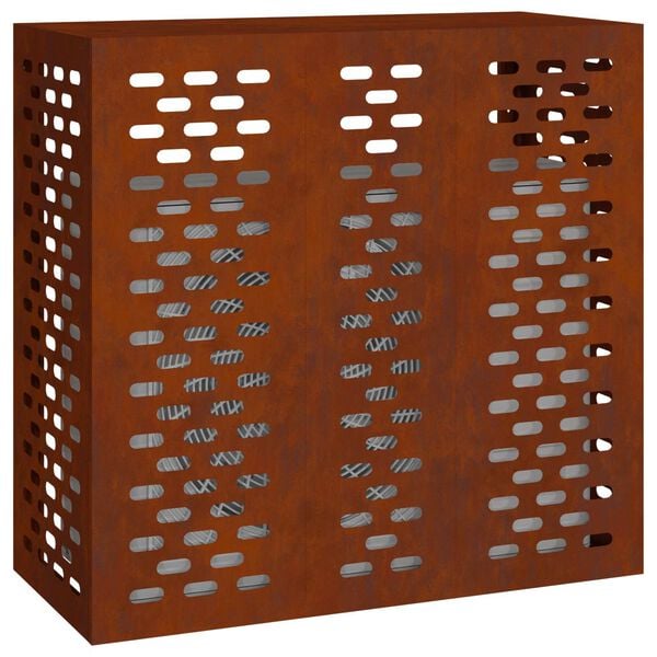 vidaXL Kryt na klimatiz&aacute;ciu Hrdzav&yacute; 110 x 50 x 105 cm