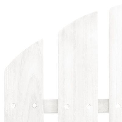 vidaXL Záhradné kreslo s podnožkou, drevo, biele