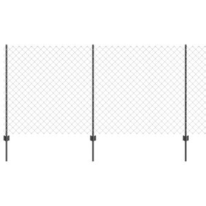 vidaXL Plot s podperou Siv&aacute; 1,2 x 25 m Ocel a PVC