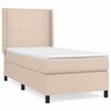 vidaXL Boxspring posteľ s matracom kapuč&iacute;nov&aacute; 90x190 cm umel&aacute; koža
