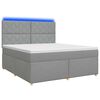 vidaXL Posteľ boxspring s matracom Svetlosiv&aacute; 160 x 200 cm L&aacute;tka
