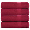vidaXL Utierky na ruky FROGN 4 ks bordov&eacute; 50x100 cm 360 g/m&sup2;