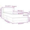 vidaXL Posteľn&yacute; r&aacute;m boxspring s matracom Svetlosiv&aacute; 80x210 cm zamat