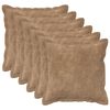 vidaXL Podložka 6 ks HOUTEN Sivohned&aacute; 30 x 30 cm Mikrovl&aacute;kno fleece