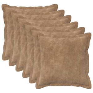 vidaXL Podložka 6 ks HOUTEN Sivohned&aacute; 30 x 30 cm Mikrovl&aacute;kno fleece