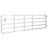 vidaXL Farm&aacute;rska br&aacute;na s 5 tyčami oceľov&aacute; (150-400) x 90 cm strieborn&aacute;