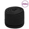 vidaXL Lodn&eacute; lano čierne 16 mm 250 m polypropyl&eacute;n