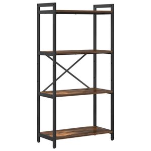 vidaXL Reg&aacute;l na knihy 60 x 30 x 120 cm Kompozitn&eacute; drevo Dymov&aacute; dub