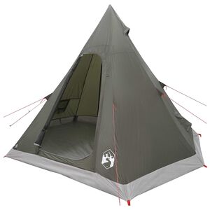 vidaXL Tipi Tent Water-Resistant 3-miestny Arm&aacute;dna zelen&aacute;
