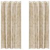 vidaXL Sametov&eacute; z&aacute;vesy 2 ks Kr&eacute;mov&aacute; 245 x 140 cm Zamat