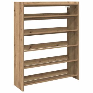 vidaXL Reg&aacute;l na top&aacute;nky dub artisan 80x25x100 cm kompozitn&eacute; drevo