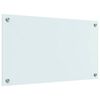 vidaXL Kuchynský backsplash Biela 70 x 40 cm tvrdené sklo