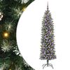 vidaXL Umel&yacute; chud&yacute; vianočn&yacute; strom s 300 LED-i Zelen&aacute; a biela 180 cm