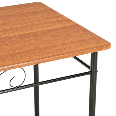 vidaXL Jedálenský stôl hnedý 120 x 70 x 75 cm MDF