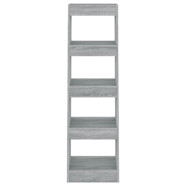 vidaXL Knižnica/deliaca stena siv&yacute; dub sonoma 40x30x135 cm