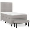 vidaXL Posteľn&yacute; r&aacute;m boxsping s matracom bledosiv&yacute; 80x200 cm l&aacute;tka