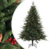 vidaXL Umel&yacute; Skl&aacute;pac&iacute; Vianočn&yacute; Stromček 120 cm PVC a kov Zelen&aacute;