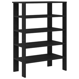 vidaXL Reg&aacute;l na top&aacute;nky čierna 61x32x87,5 cm spracovan&eacute; drevo