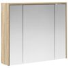 vidaXL K&uacute;peľňov&aacute; zrkadlov&aacute; skrinka Sonoma dub 73,5 x 16 x 62,5 cm
