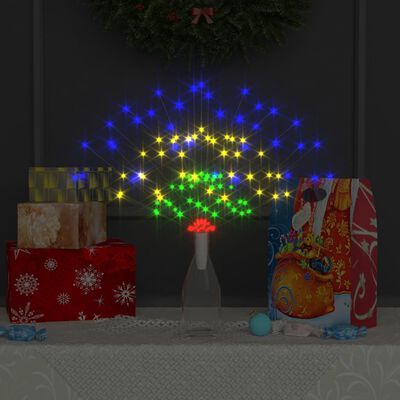 vidaXL Vonkajšia vianočná prskavka, farebná 20 cm, 140 LED