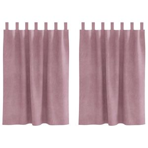 vidaXL Zatemňovacie z&aacute;vesy 2 ks Tmavo ružov&aacute; 140 x 140 cm Zamat