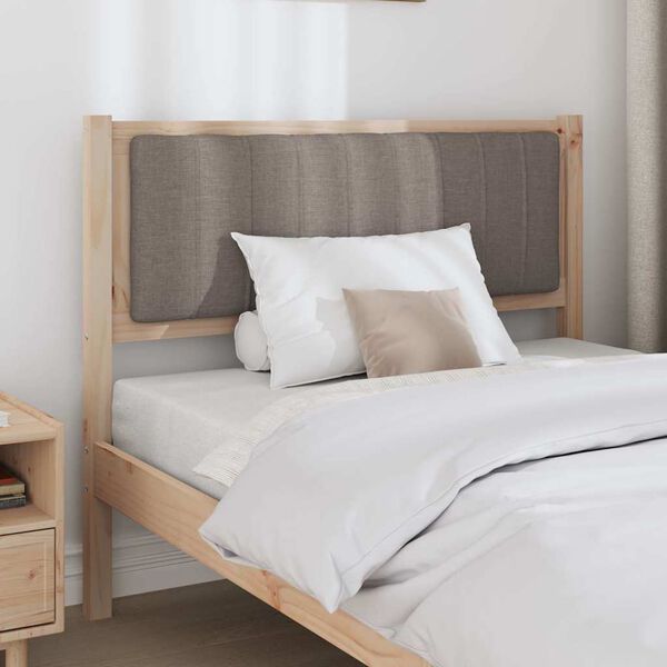 vidaXL Čal&uacute;nen&eacute; čelo postele Hned&aacute; 100 cm Mas&iacute;vne borovicov&eacute; drevo