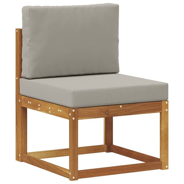 vidaXL Z&aacute;hradn&aacute; s&uacute;prava gaučov s vank&uacute;&scaron;om 7 pcs Pr&iacute;rodn&aacute; a svetlosiv&aacute;