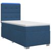 vidaXL Posteľ boxspring s matracom Modr&aacute; 80 x 200 cm L&aacute;tka