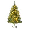 vidaXL Umel&yacute; v&yacute;klopn&yacute; vianočn&yacute; stromček 150 LED 120 cm