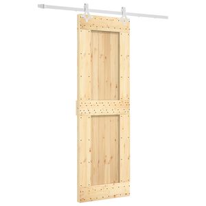 vidaXL Posuvn&eacute; dvere 70 x 210 cm Mas&iacute;vne borovicov&eacute; drevo (neupraven&eacute;)