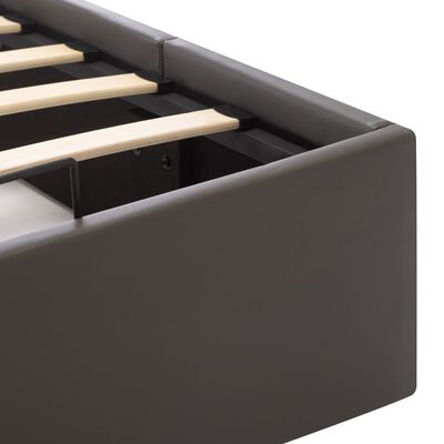 vidaXL Hydraulický posteľný rám+úložný priestor, umelá koža 100x200 cm