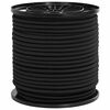 vidaXL Bungee &scaron;n&uacute;ry 4 mm Čierna PP a guma