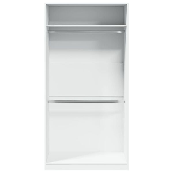 vidaXL &Scaron;atn&iacute;k, biely 100x50x200 cm, kompozitn&eacute; drevo