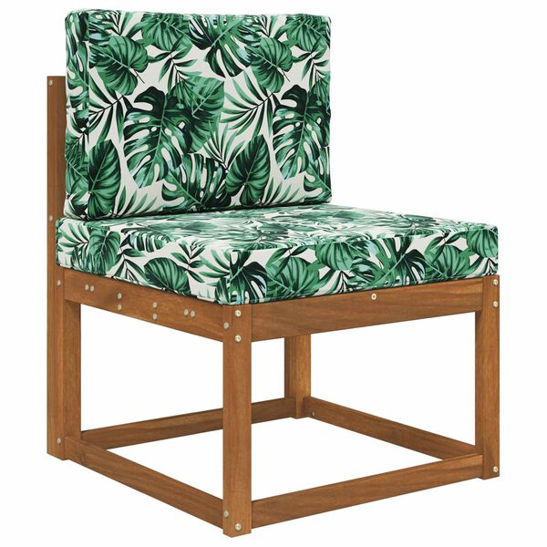 vidaXL Vank&uacute;&scaron; na vonkaj&scaron;iu pohovku 2 pcs Vzor listov Polyester