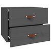 vidaXL Nástenný nočný stolík sivý 50x36x40 cm
