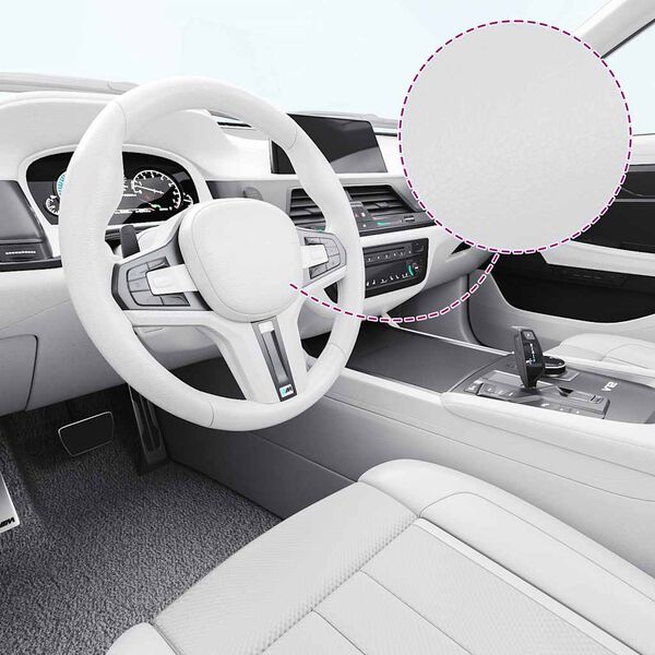 vidaXL F&oacute;lia na automobily 2 ks matn&aacute; biela 100x150 cm+50x150 cm