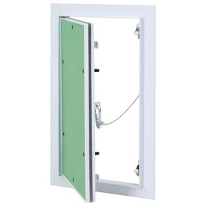 vidaXL Access Panel Zelen&aacute; a strieborn&aacute; 25 x 45 cm