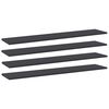 vidaXL Pr&iacute;davn&eacute; police 4 ks, siv&eacute; 100x20x1,5 cm, drevotrieska