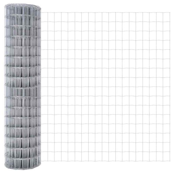 vidaXL Euro plot Strieborná 1 x 25 m