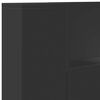vidaXL Zadn&eacute; čelo Čierna 100 x 16,5 x 103,5 cm Kompozitn&eacute; drevo