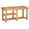 vidaXL Regál na topánky 90x32x46 cm masívne akáciové drevo